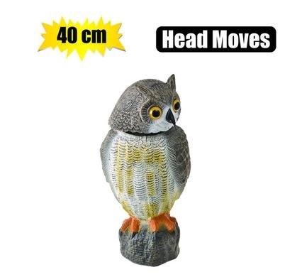 Orn animal pl owl wind-action 40cm