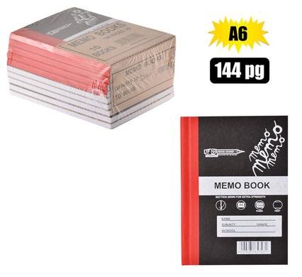 Book hard-cover a6 144-page memo