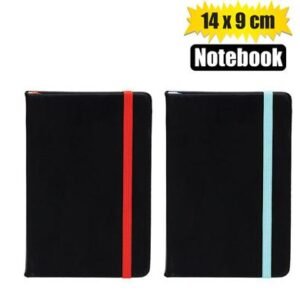 Notebook w/color elastic band a6
