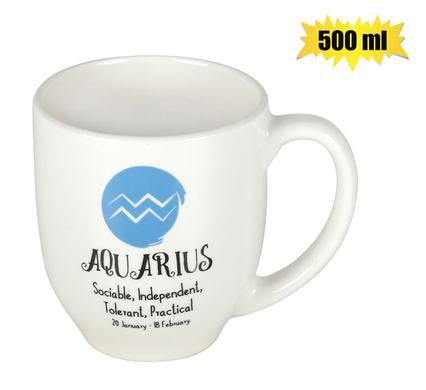 Mug daily horoscope aquarius 500ml