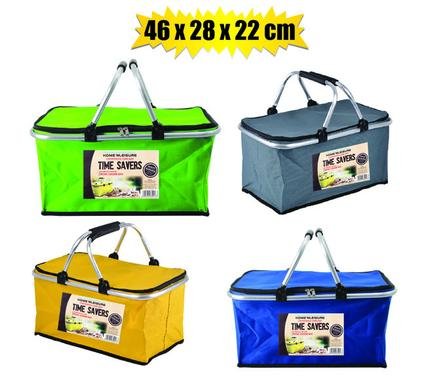 Cooler bag picnic w/handles 46x28x22cm