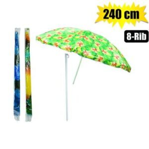Umbrella-beach 240cm diam 8-rib