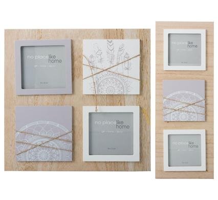 Picture-frame collage mdf boho asstd