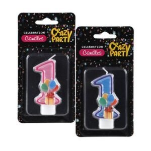 Candles birthday single number-1 kiddies