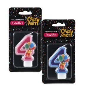 Candles birthday single number-4 kiddies