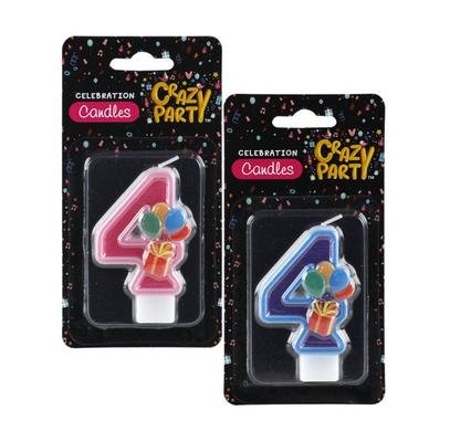 Candles birthday single number-4 kiddies