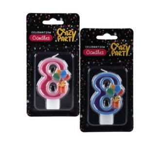 Candles birthday single number-8 kiddies