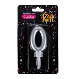 Candles birthday large foil number-0