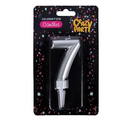 Candles birthday large foil number-7