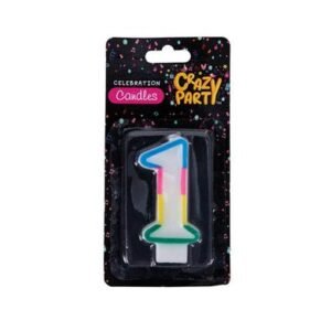 Candles birthday single number-1