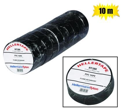 Ins-tape pl black 19mmx10m zenith