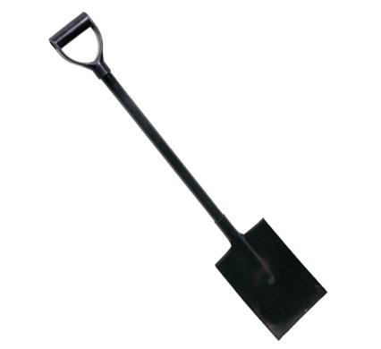 Garden spade all-steel