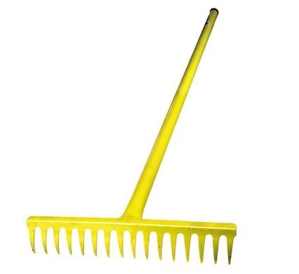 Rake 16t all-steel 1500mm-handle yellow