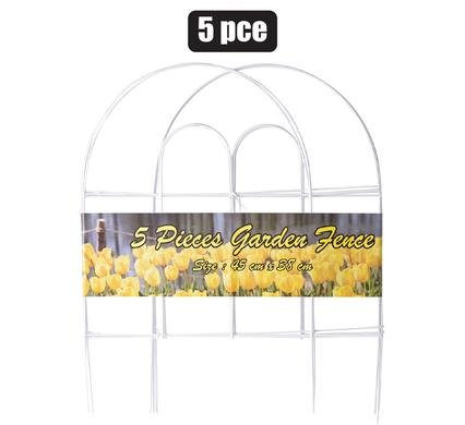 Garden-fence wire/pl-coated 5pce 45x38cm