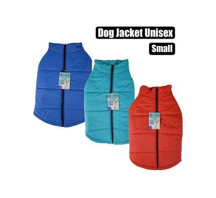 Pet dog jacket with zip unisex-small