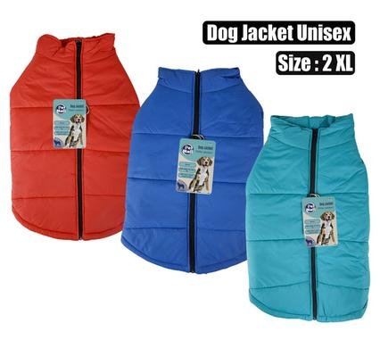 Pet dog jacket with zip unisex-2xl