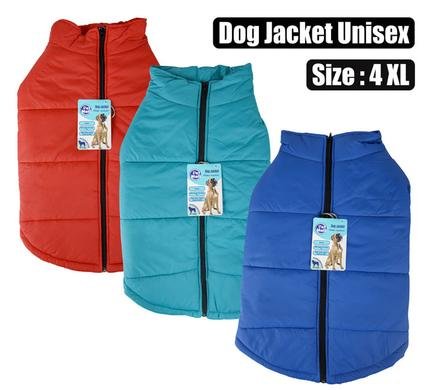 Pet dog jacket with zip unisex-4xl