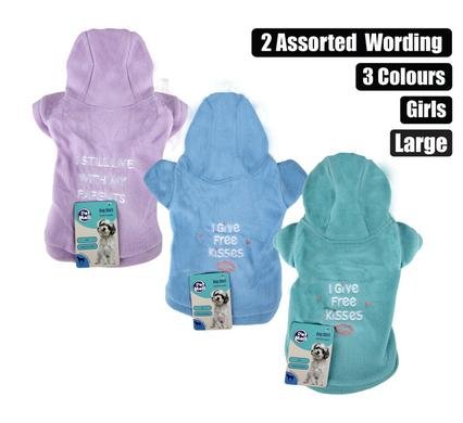 Pet dog shirt winter girl-large