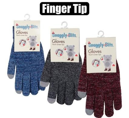 Gloves adult sparkle w/finger tip