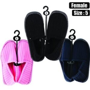 Slipper w/binding & tpr-sole size 5