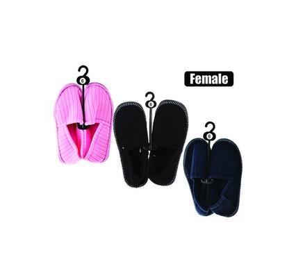 Slipper w/binding & tpr-sole size 6