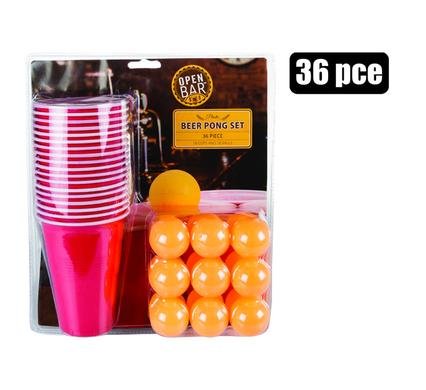 Drinking game beer pong 18 cups + balls