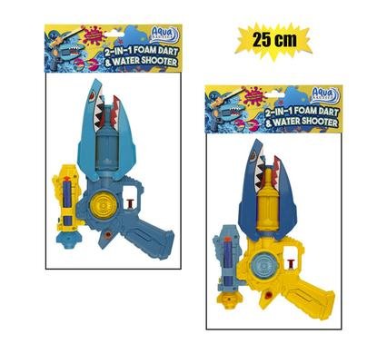Gun foam dart 25cm 2 in 1 bullet/water