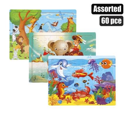 Puzzle wood jigsaw 30 x 20cm 60pc