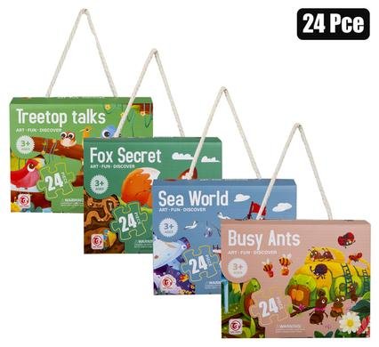 Puzzle jigsaw animals 24pc