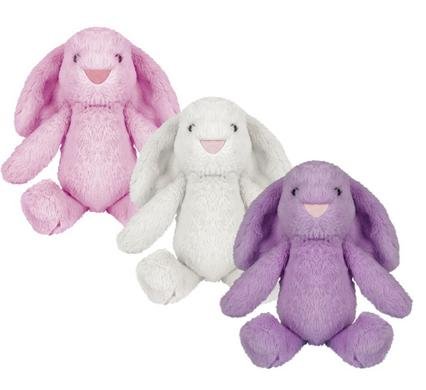 Plush bunny flappy ears & pink nose 40cm