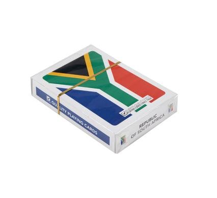 Playing cards south african flag
