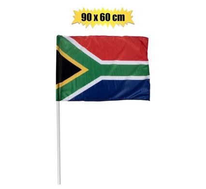 Flag south africa 90x60cm with dowel