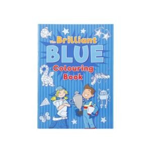 Book colouring brilliant blue