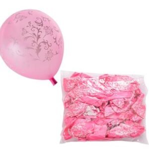 Balloons helium 1pc design pink f-01