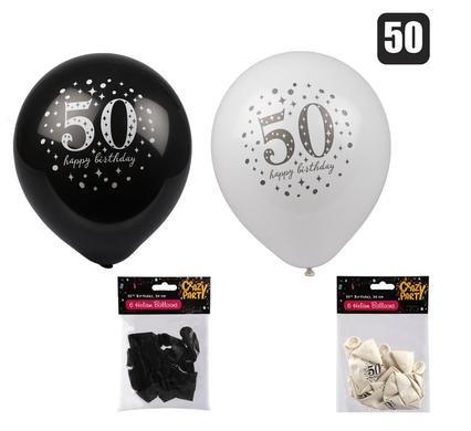 Balloons helium 6pc milestone 50 f-01