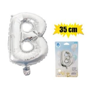 Balloon foil silver b 35cm