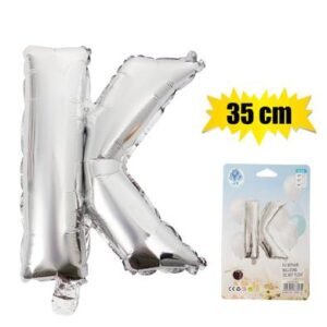 Balloon foil silver k 35cm