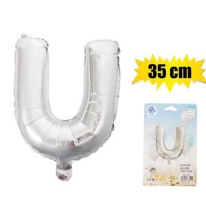 Balloon foil silver u 35cm