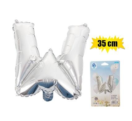 Balloon foil silver w 35cm