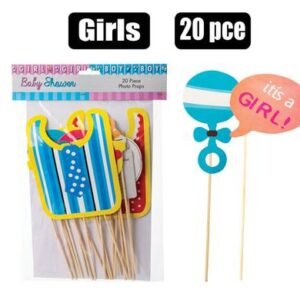 Party photo prop it's a girl 20pc