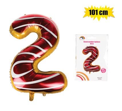 Balloon helium foil donut 2 101cm f-04