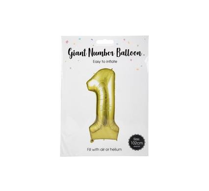 Balloon helium foil gold 1 106cm f-04