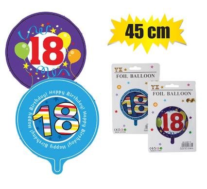 Balloon helium foil ms 18 45cm f-01