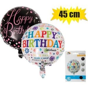 Balloon helium foil glam bday 45cm f-01