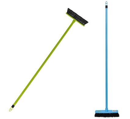 Broom flagged bristles 1.2m handle