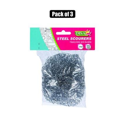 Scourer balls steel 3pc