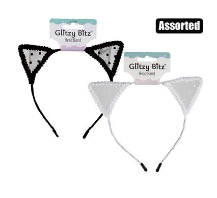 Alice band lace cat ears