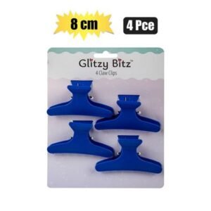 Hair pins 4pc butterfly clips 8cm