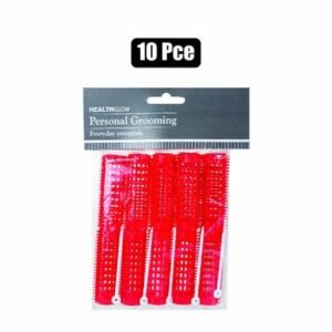 Hair curlers pl 10pc small red