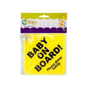 Cooey safety sign+suction baby-on-board